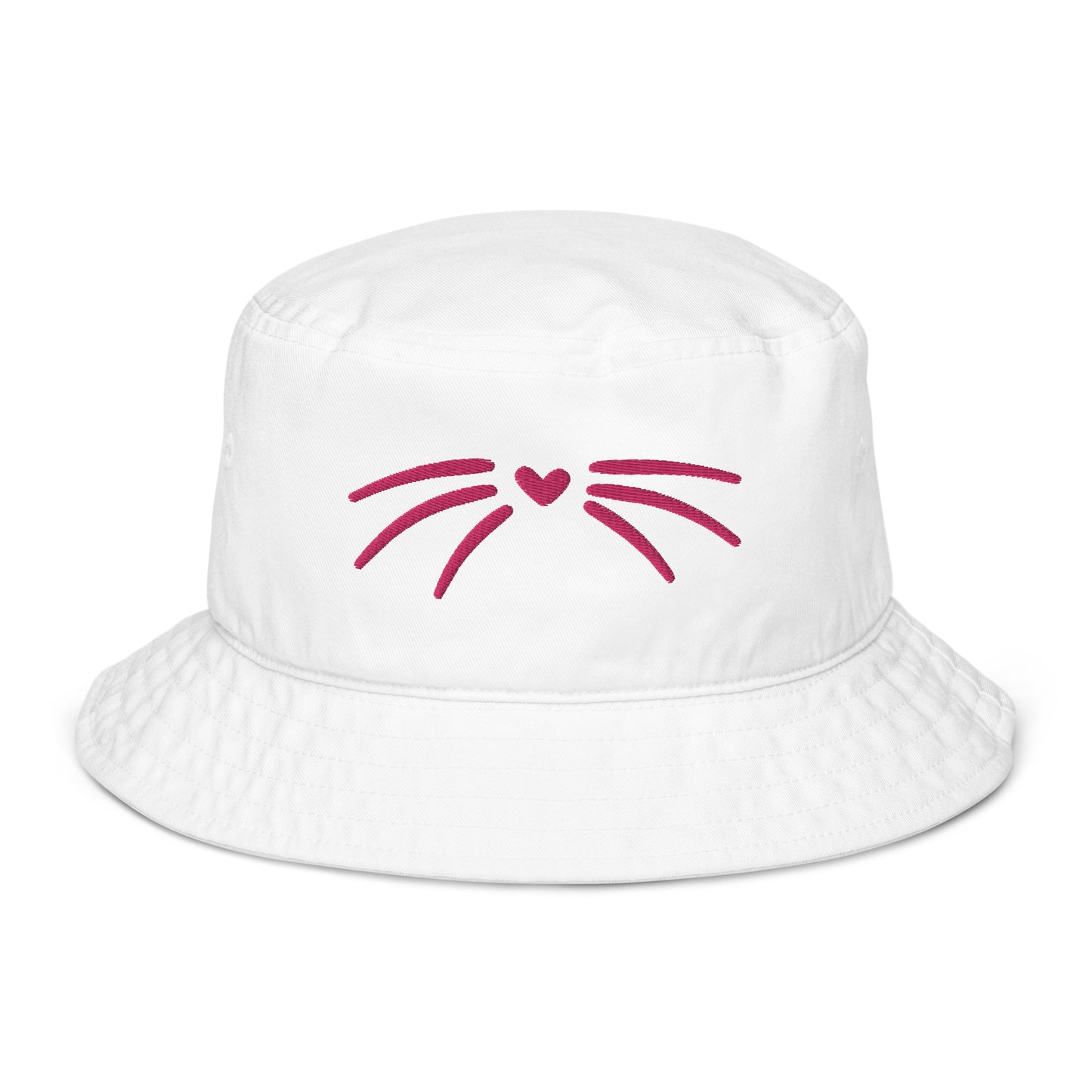 Organic kitty whisker bucket hat