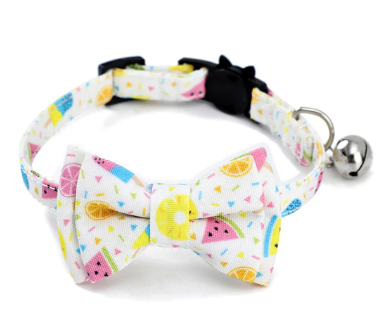 Fun Fruits Bow Tie Cat Collar