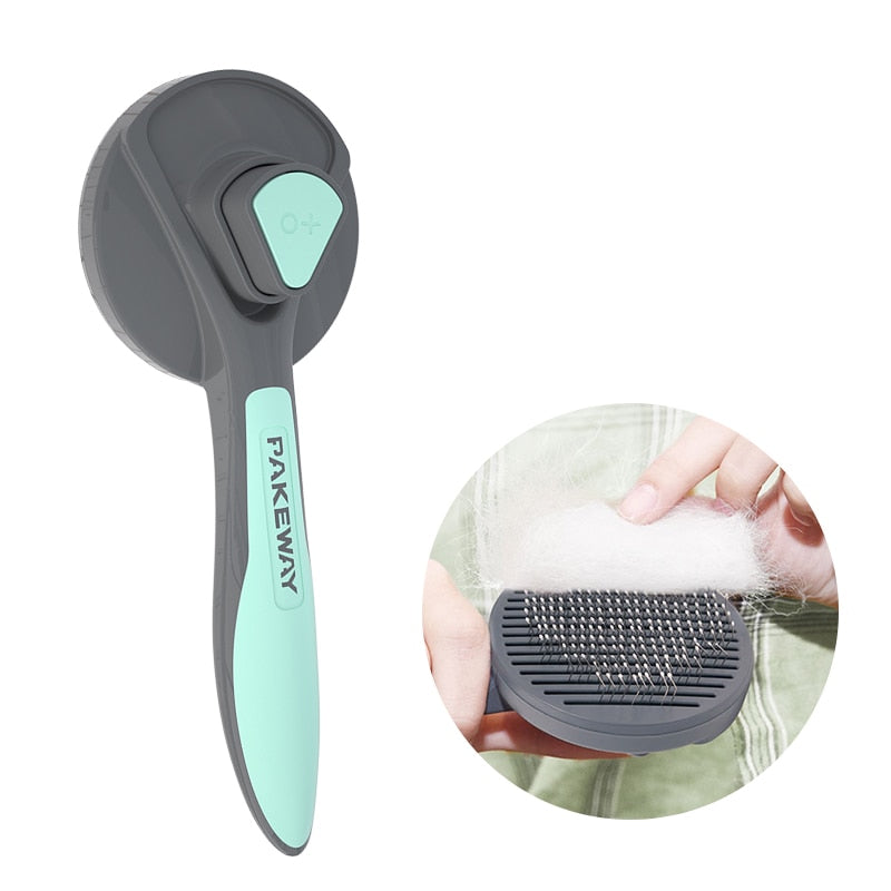 High-Tech Cat Massage Brush - Anti-Pull + Easy Clean