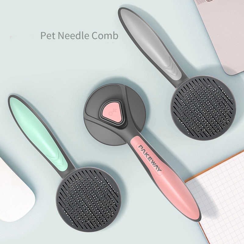 High-Tech Cat Massage Brush - Anti-Pull + Easy Clean