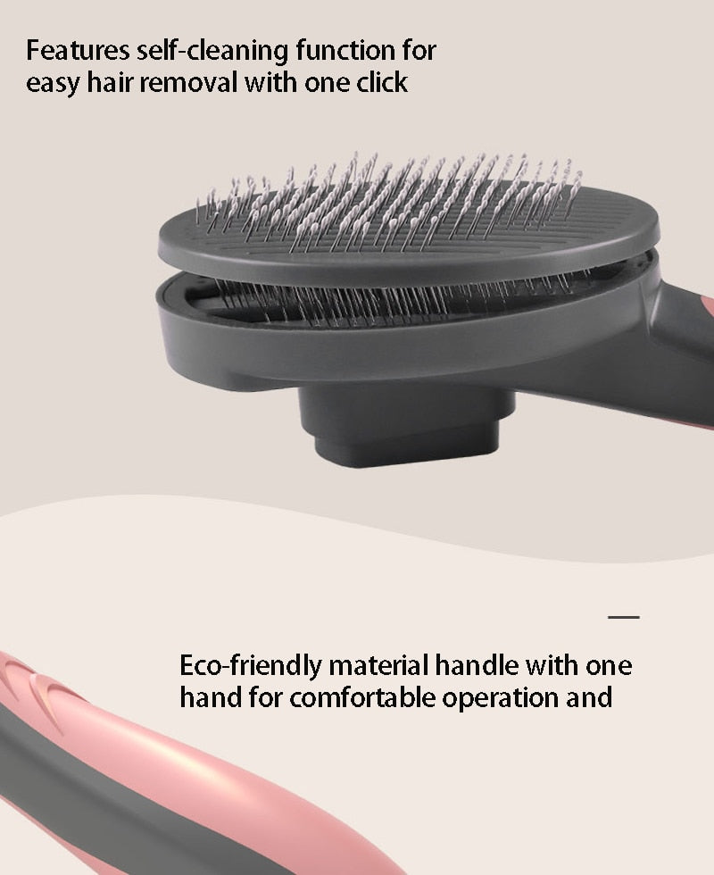 High-Tech Cat Massage Brush - Anti-Pull + Easy Clean