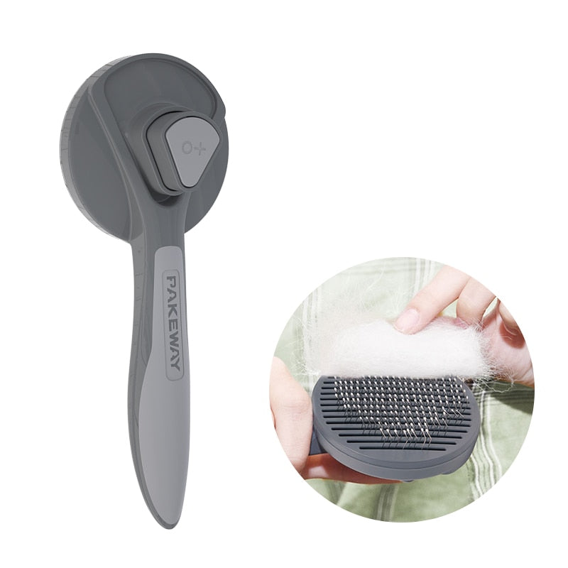 High-Tech Cat Massage Brush - Anti-Pull + Easy Clean