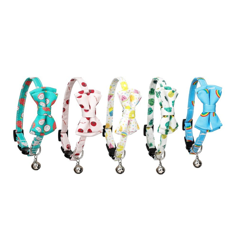 Fun Fruits Bow Tie Cat Collar