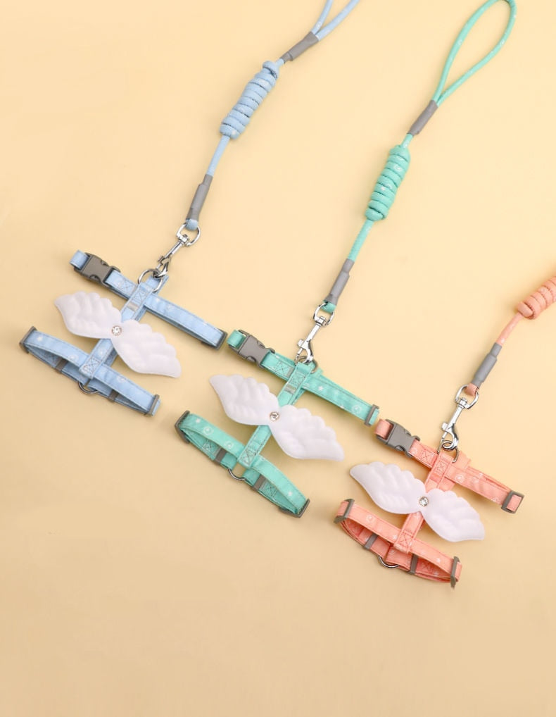 Sweet Angel Wing Cat Harness and Leash Set