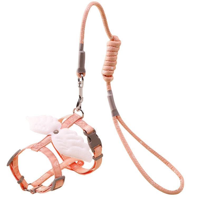 Sweet Angel Wing Cat Harness and Leash Set