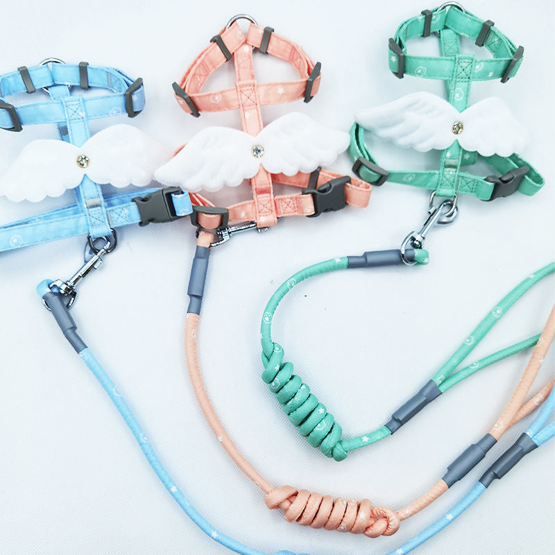 Sweet Angel Wing Cat Harness and Leash Set