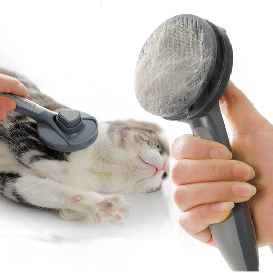 High-Tech Cat Massage Brush - Anti-Pull + Easy Clean
